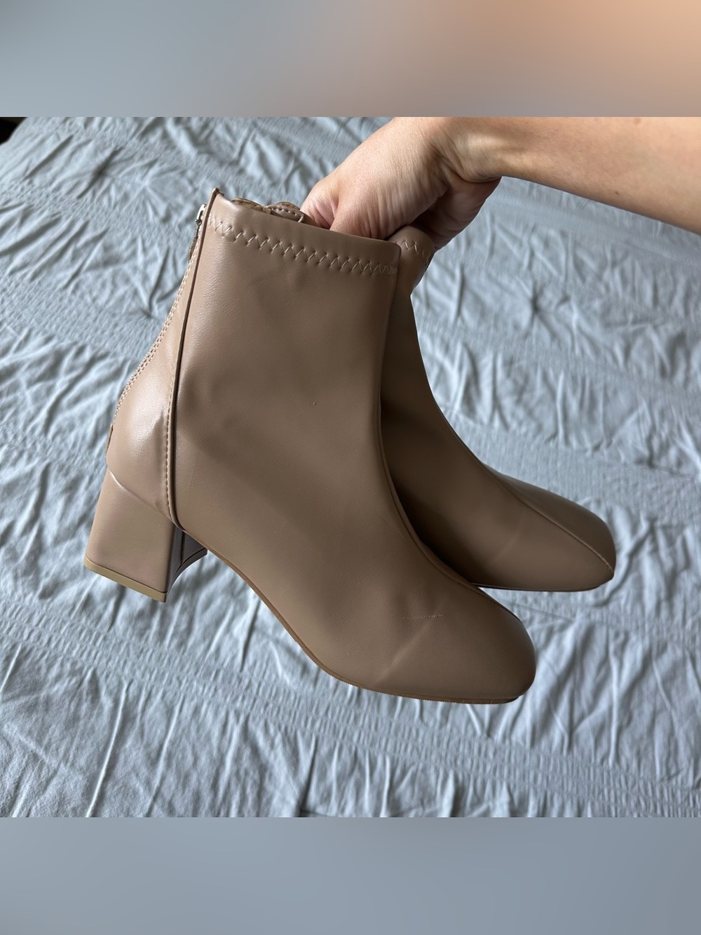 Square Toe Ankle Boots